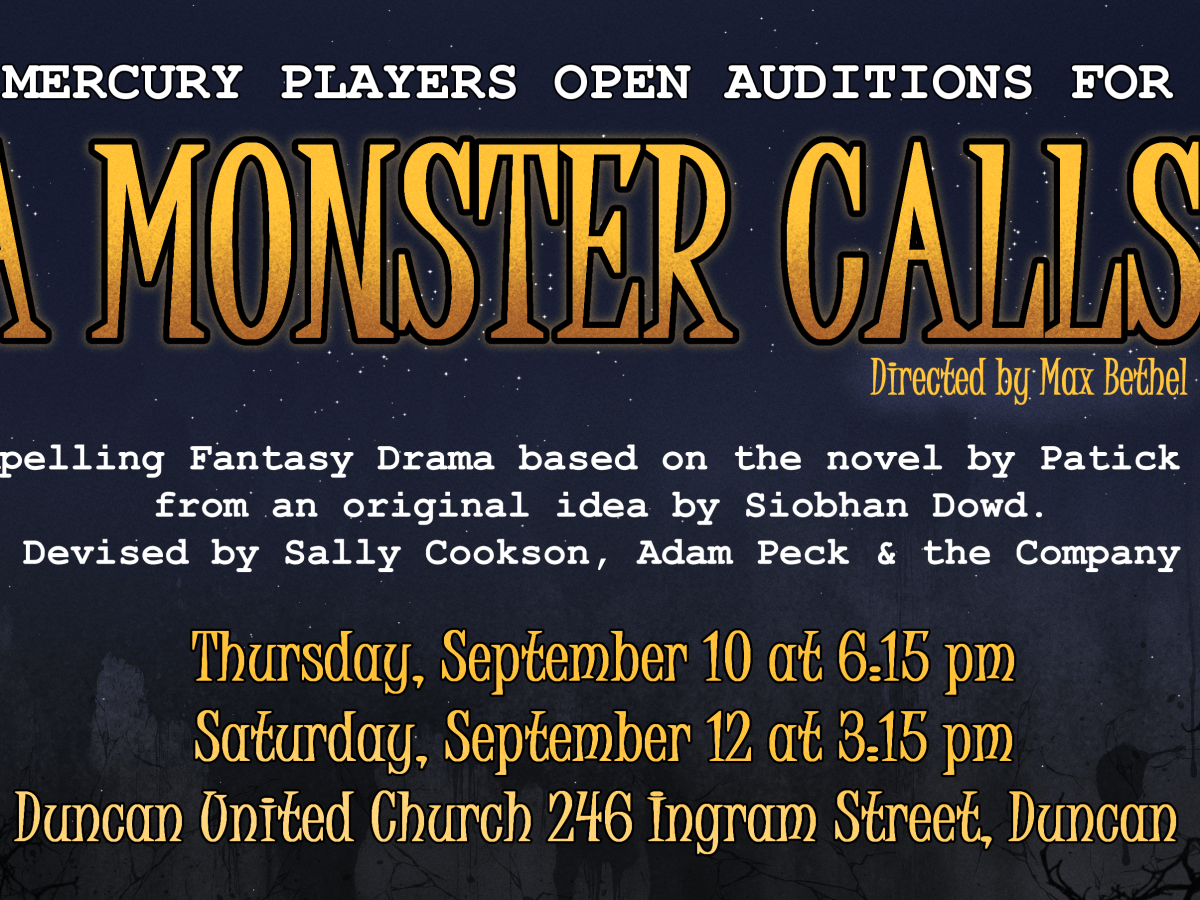 A Monster Calls&nbsp;Auditions